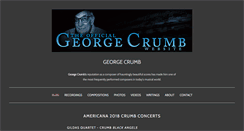 Desktop Screenshot of georgecrumb.net