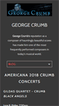 Mobile Screenshot of georgecrumb.net