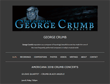 Tablet Screenshot of georgecrumb.net